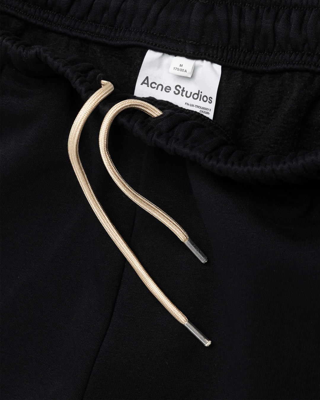 Acne Studios – Cotton Sweatpants Black | Highsnobiety Shop